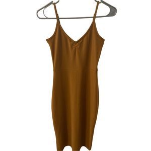 Mustard Yellow/Brown Dress